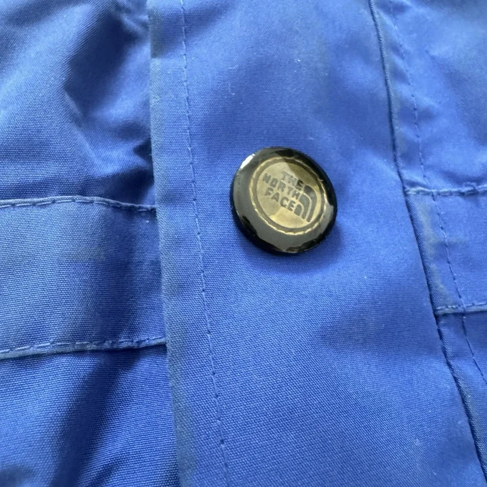 VTG The North Face TNF Goretex Blue Coat‎ Sz L FAIR READ